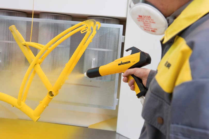 Yorkshire Spray Services Ltd - Wagner Manual Powder Coating - Wagner PEM X1 Cup Gun - Action a (3)