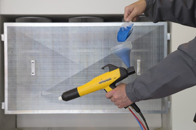 Yorkshire Spray Services Ltd - Wagner Manual Powder Coating - Wagner PEM X1 Cup Gun - Action a (5)