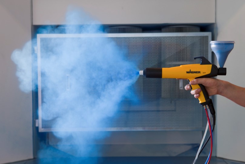 Yorkshire Spray Services Ltd - Wagner Manual Powder Coating - Wagner PEM X1 Cup Gun - Action a (7)