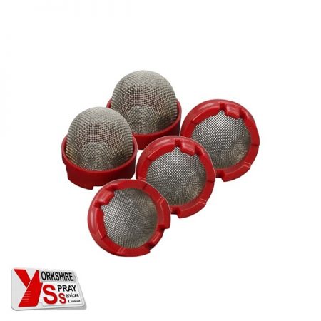 Yorkshire Spray Services Ltd - Wagner XVLP Feed Tube Filter - Fine 50mesh (Red) 5 Pcs Yorkshire Spray Services Ltd - Wagner XVLP Feed Tube Filter - Fine (Red) 5 Pcs