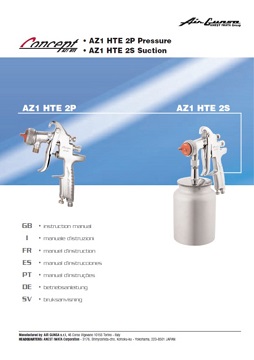 Yorkshire Spray Services Ltd - Anest Iwata AZ1 HTE 2 Pressure & Suction Gun Manual