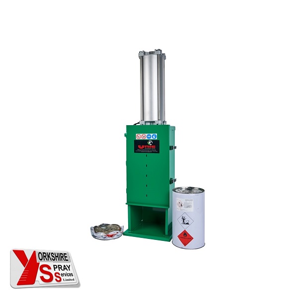 Yorkshire Spray Services Ltd - Unic Can Crusher - UCC25 & UCC30 Detail