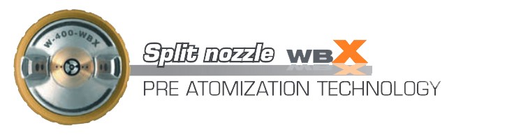 Anest Iwata W400WBX Split Nozzle Technology Yorkshire Spray Services Ltd - Anest Iwata W400WBX Nozzle Technology