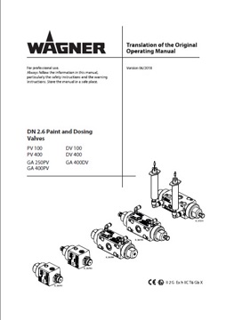 Yorkshire Spray Services Ltd - Wagner Paint & Dosing Valves manaual
