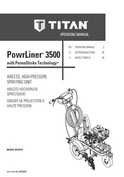 Yorkshire Spray Services Ltd - Titan PowrLiner 3500 Manual Image