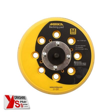 Yorkshire Spray Services Ltd - Mirka Backing Pad Net 125mm 5/16" Grip 28H Medium Yorkshire Spray Services Ltd - Mirka Backing Pad Net 125mm 5/16" Grip 28H Medium