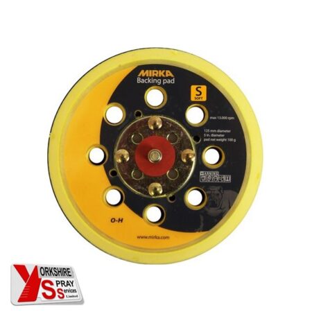 Yorkshire Spray Services Ltd - Mirka Backing Pad Net 125mm 5/16" Grip 28H Soft Yorkshire Spray Services Ltd - Mirka Backing Pad Net 125mm 5/16" Grip 28H Soft