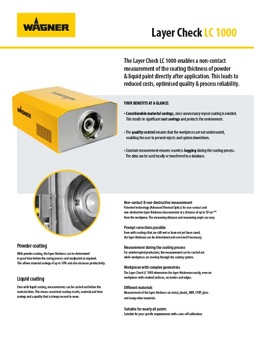 Yorkshire Spray Services Ltd - Wagner Layer Check LC1000 - Brochure