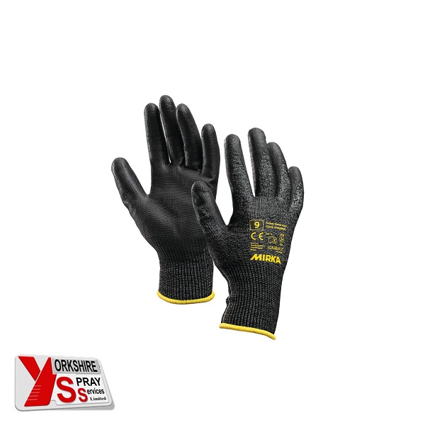 Yorkshire Spray Services Ltd – Mirka Personal Protection – Mirka Safety Glove Cut-D – Size 9 – Part No. 9190250009