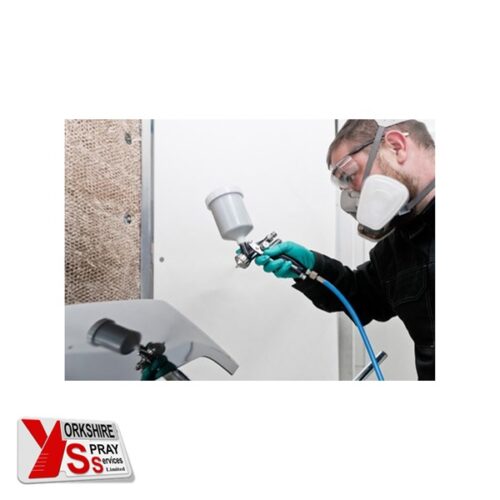 Yorkshire Spray Services Ltd - Wagner Conventional AirSpay - Wagner TopFinish GM1030G Gravity Gun - Action b