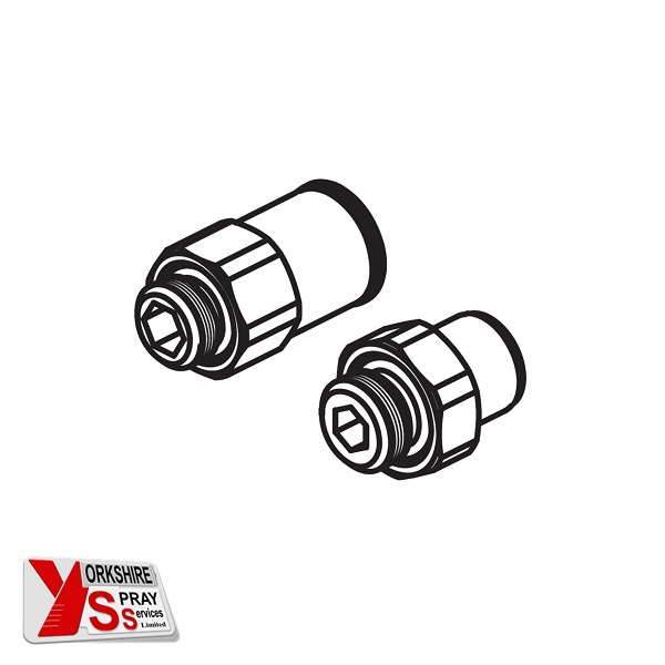 Yorkshire Spray Services Ltd – Wagner AirCoat – Wagner Screw-In Air Connection. Part No. 9998993 & 9998090