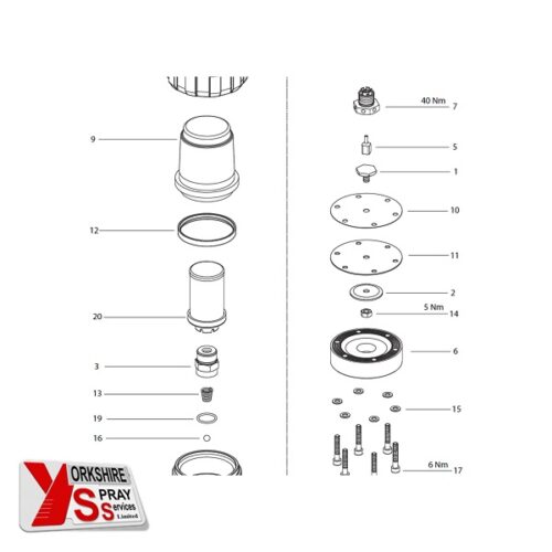 Yorkshire Spray Services Ltd - Wagner Low Pressure Spares - Wagner FFC Service Set- Part No. T6193.00