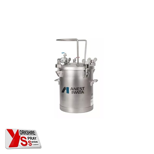 Yorkshire Spray Services Ltd – Anest Iwata Finishing – Anest Iwata PET-10 N Pressure Pot 10Ltr – Part No. 14972600