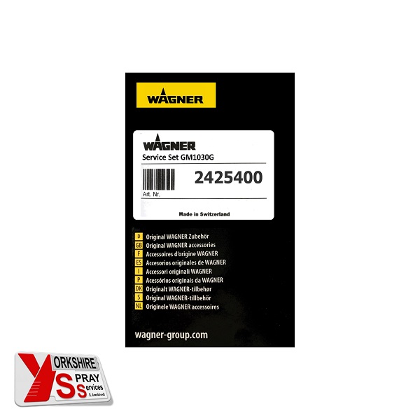 Yorkshire Spray Services Ltd – Wagner Conventional AirSpray – Wagner GM1030G Service Set – Part No. 2425400