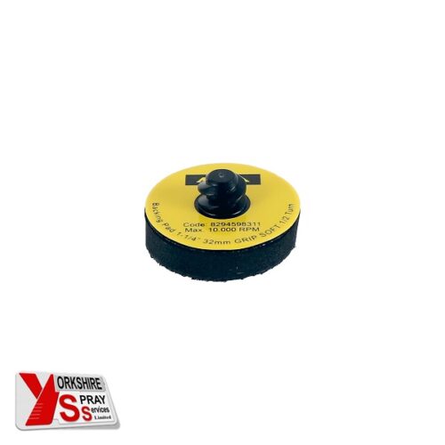 Yorkshire Spray Services Ltd - Mirka Backing Pad 32mm - Grip - Soft - 10pcs - Part No. 8294598311