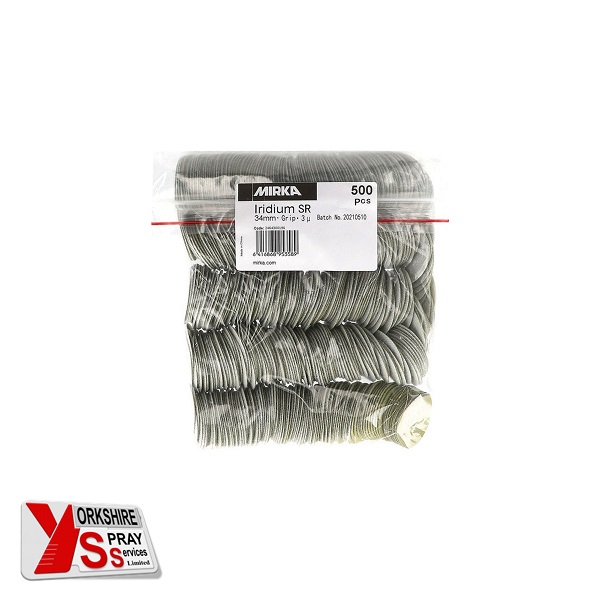 Yorkshire Spray Services Ltd – Mirka Iridium SR 34mm Grip – 500pcs – Package