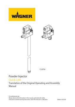 Yorkshire Spray Services Ltd - Wagner Prima Sprint 2 - Powder Injector Quick Link - Manual