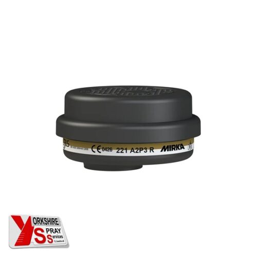 Yorkshire Spray Services Ltd - Mirka Personal Protection - Mirka Half Mask Filter - A2P3 R - Part No. 9090240002