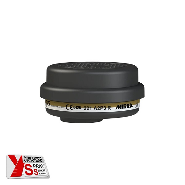 Yorkshire Spray Services Ltd – Mirka Personal Protection – Mirka Half Mask Filter – A2P3 R – Part No. 9090240002