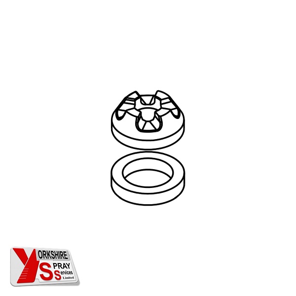 Yorkshire Spray Services Ltd – Wagner Powder Coating – Wagner Fluid Crown & Circle Set – Part No. 265402 & 265401
