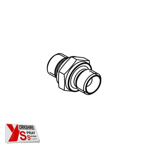 Yorkshire Spray Services Ltd - Wagner Spares - Fitting DF-MM-G1,4-G1,4-530bar-SSt - Part No. 3204611