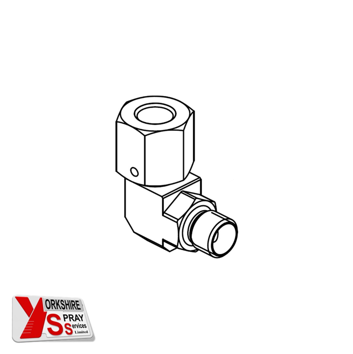 Yorkshire Spray Services Ltd – Wagner Spares – Fitting EF-FM-G1,4-G1,4-530bar-SSt – Part No. 2331273