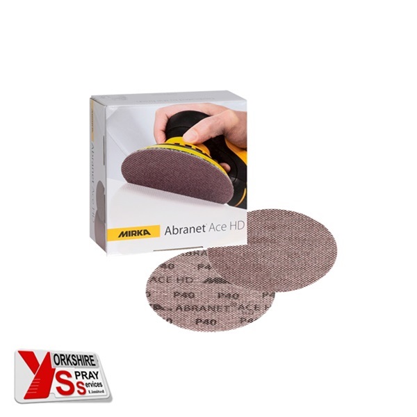 Yorkshire Spray Services Ltd – Mirka Sanding & Abrasives – Mirka Abranet Ace HD 150mm Grip Disc 25pcs